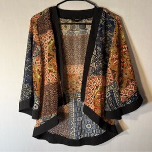 Fate Multicolor Patterned Women's Poncho